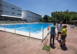 Piscinas de verano de la Ciudad Deportiva de Cáceres, que abrieron al público el 28 de junio tras obras de mejora.
