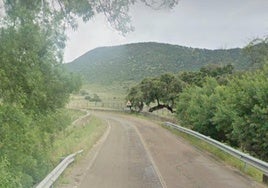 Carretera BA-139, entre los puntos kilométricos 10 y 11.
