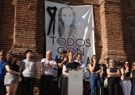 Emilia Chavero, en uno de los actos celebrados en Monesterio por su hermana.