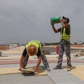 La construcción reduce su jornada laboral por el calor a partir de este lunes