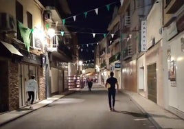Fotografía de las vallas del percance esta pasada madrugada de este lunes 14 de julio en Moraleja