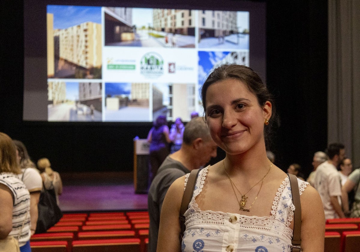 Marta Solís tras el sorteo.
