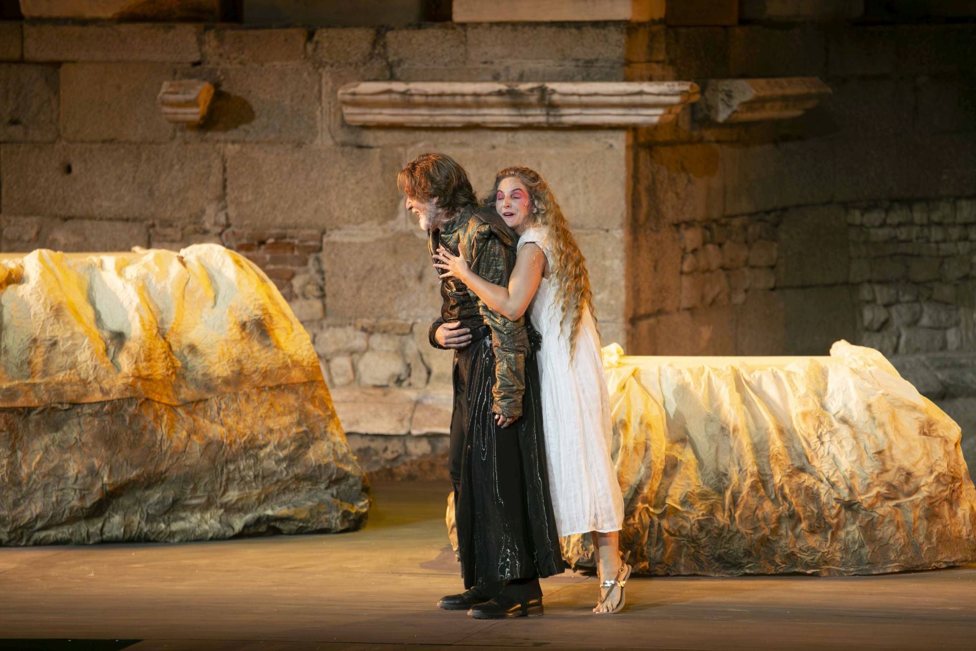 Representación de 'Ifigenia' en el Teatro Romano de Mérida.