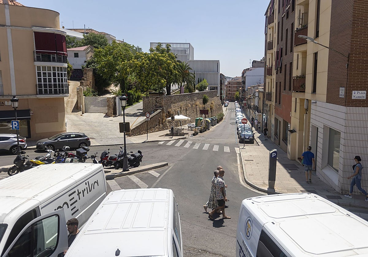 Imagen de la Plaza Marrón tomada este miércoles.