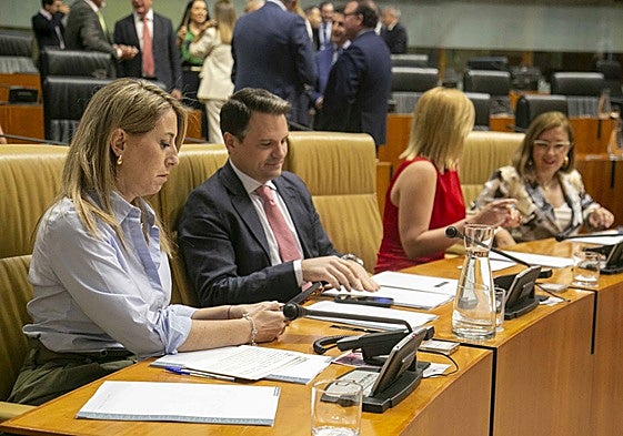 Sesión plenaria en la Asamblea de Extremadura.
