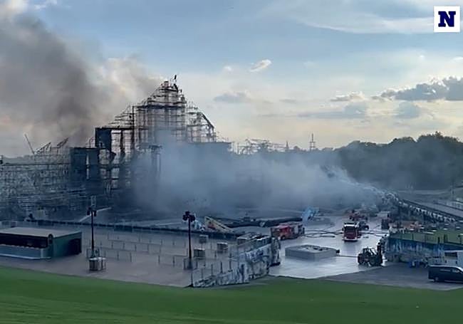 Así ha quedado el escenario tras el incendio