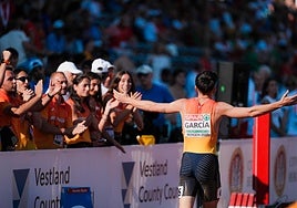 Zurita tras clasificarse a la final.