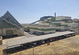 Instalaciones de Magnon, del grupo Ence, en la capital de Extremadura.