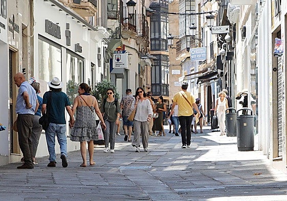 Imagen de archivo de la calle Pintores de Cáceres.
