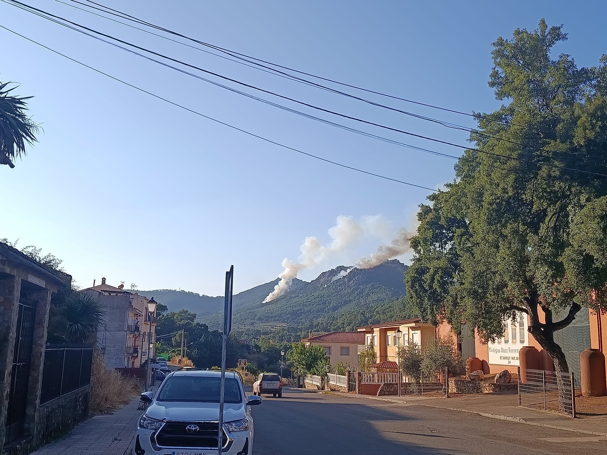 Así ha sido el incendio declarado en Cañamero