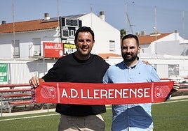 Miguel Ángel Ávila y Javier Cidoncha fueron presentados hace unos días como entrenador y director deportivo del Llernrense.