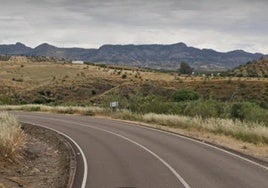 Tramo del kilómetro 5 de la carretera BA-079.