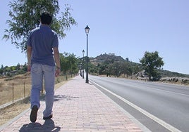 Foto de archivo de la carretera de la Montaña.