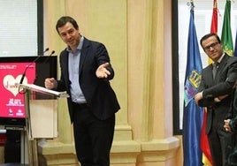 David Sánchez Pérez-Castejón y Miguel Ángel Gallardo durante la presentación de una edición del programa Ópera Joven.