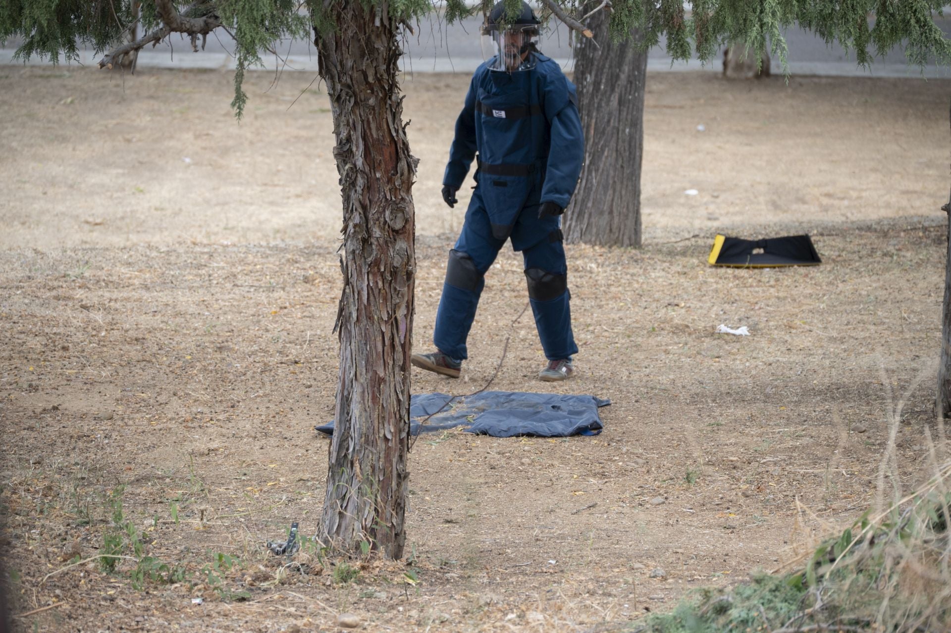 Así han retirado los Tedax los explosivos encontrados en Badajoz