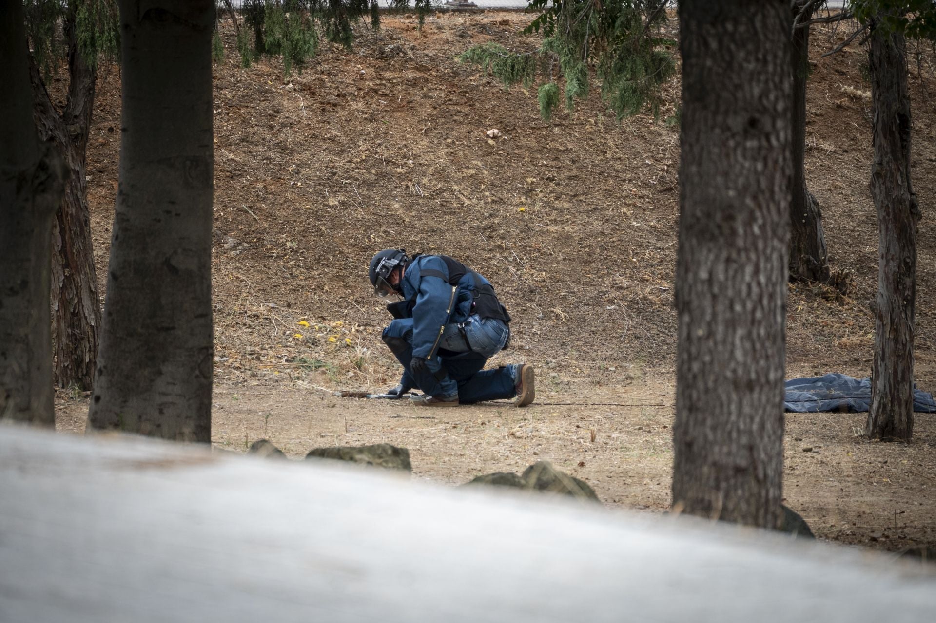 Así han retirado los Tedax los explosivos encontrados en Badajoz