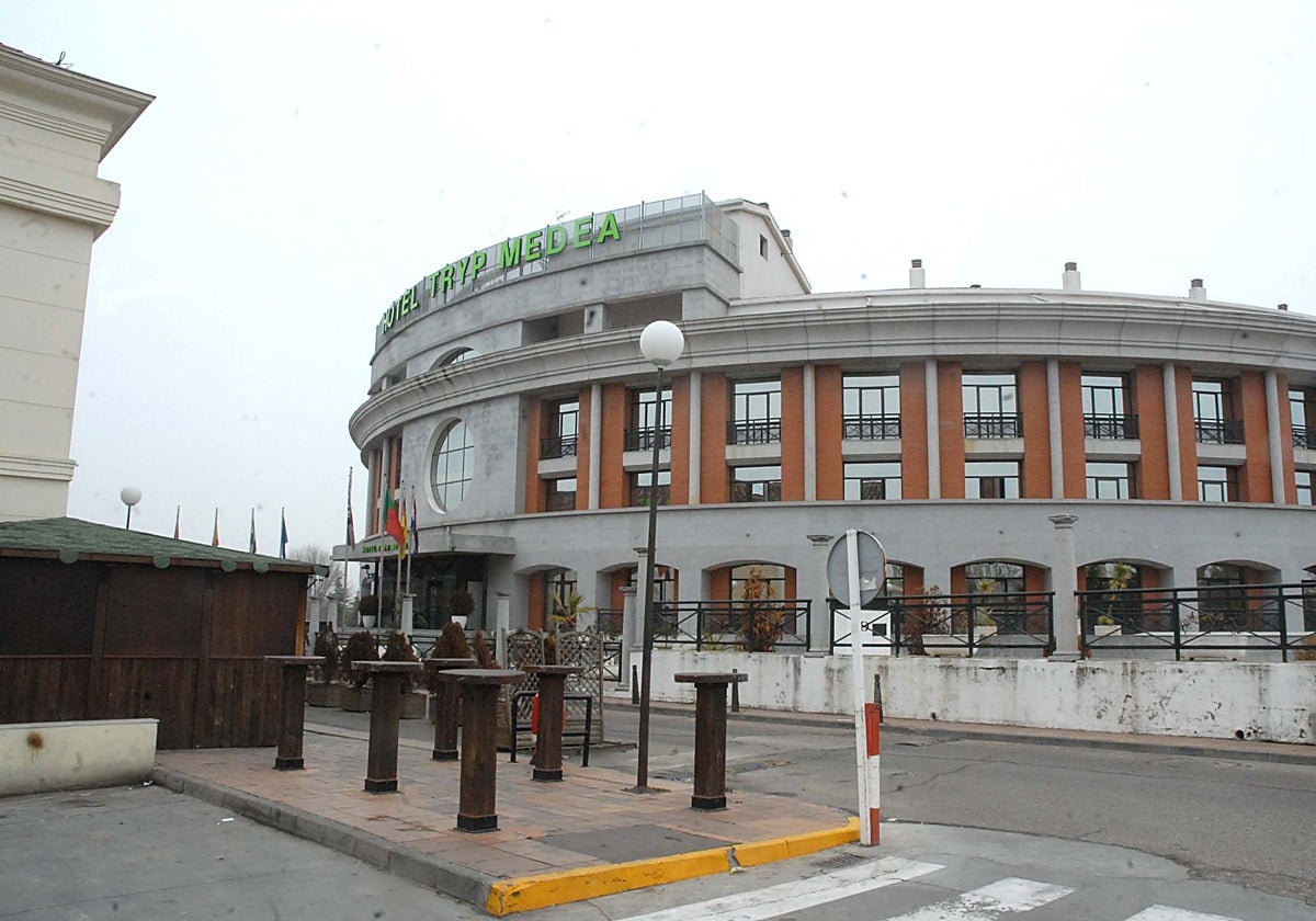 Exterior del hotel AZZ Mérida Medea, antiguo Tryp.
