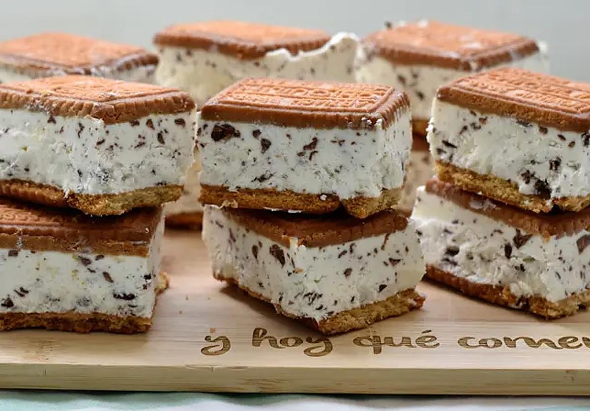 Sándwich de helado casero