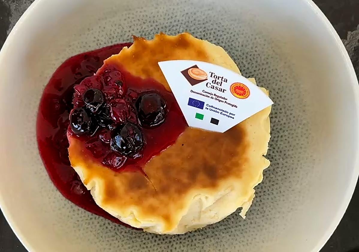 Tarta de queso con Torta del Casar