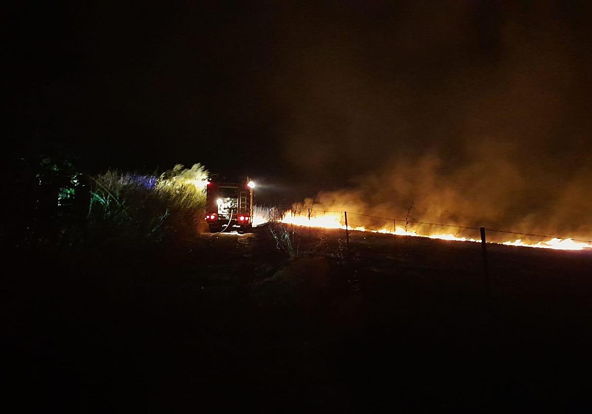 Imagen principal - Incendio forestal en El Junquillo.