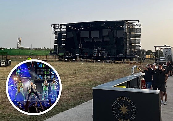 Escenario en el que actuará la Orquesta Panorama en Villa del Campo