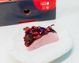 Postre con cerezas de Jerte