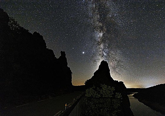 Via lactea en el Parque Nacional de Monfragüe.