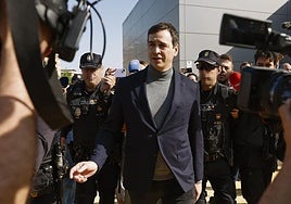 David Sánchez sale de declarar del juzgado la pasada primavera