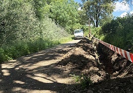 La nueva red de suministro del entorno del kilómetro 4 corre en paralelo al paseo de la Ribera.