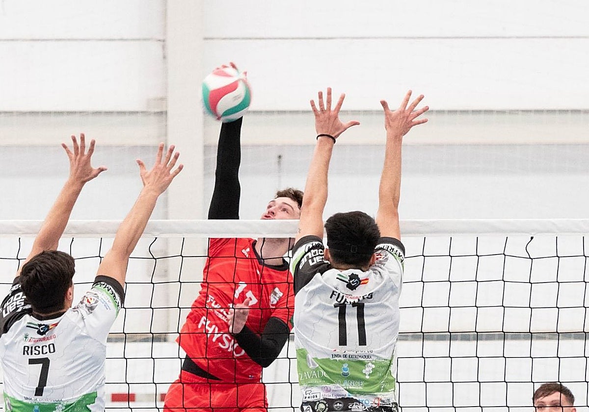 Fran Muñoz, en un partido en el que se enfrentó al CV Almendralejo.