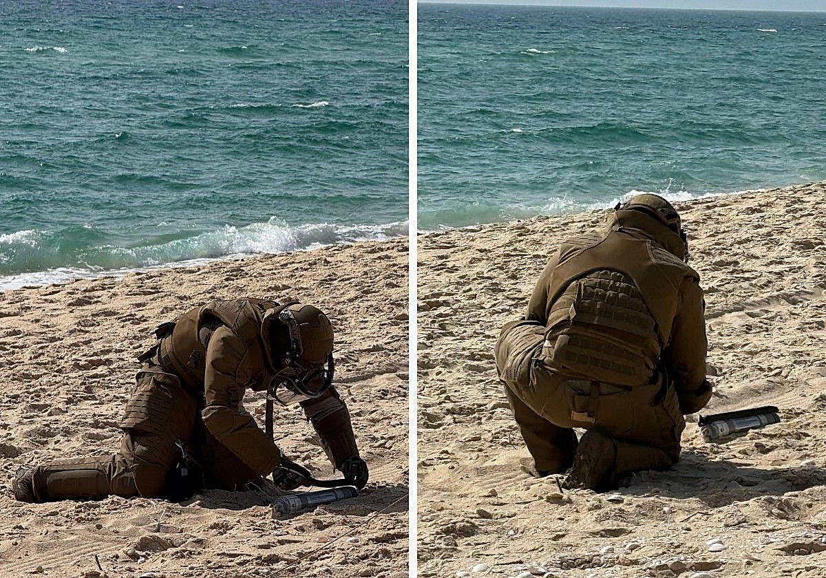 La Armada portuguesa desactiva un artefacto explosivo en la playa de Comporta