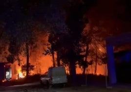 Imagen del incendio.