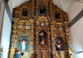 Imagen del retablo restaurado.