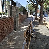 La zona donde se produjo el reventón de María Auxiliadora.