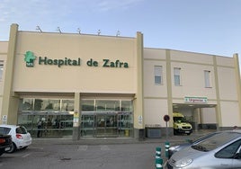 Entrada principal al Hospital de Zafra.