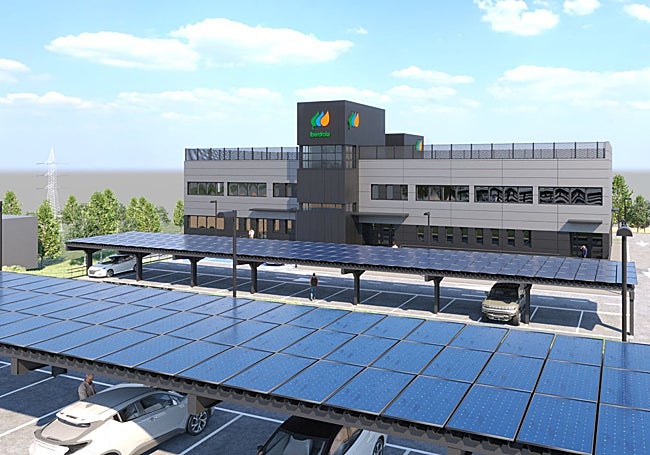 Recreación del aspecto final que tendrá la sede de la compañía en Cáceres.