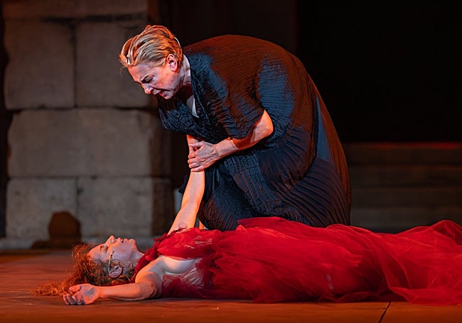 Ordaz, en otro momento de la representación.