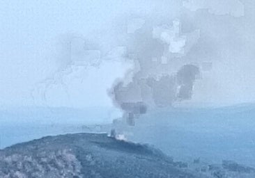 El incendio de Malpartida de Plasencia entra en el Parque Nacional de Monfragüe