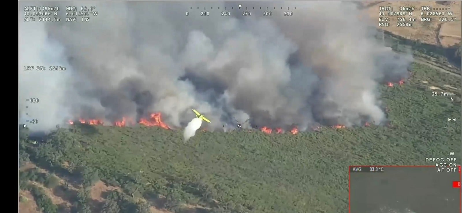 El incendio de Jarilla, en imágenes