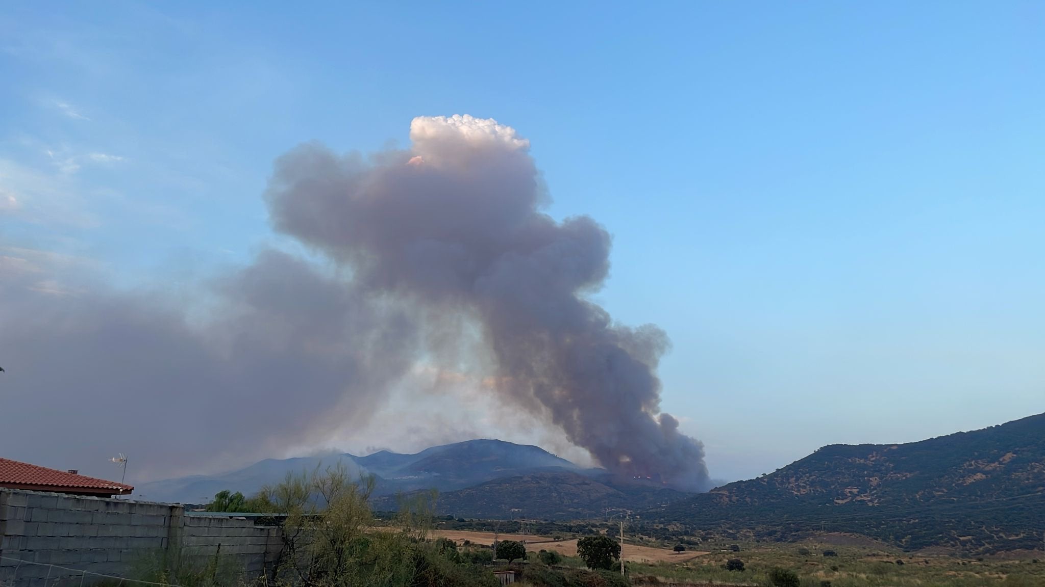 El incendio de Jarilla, en imágenes