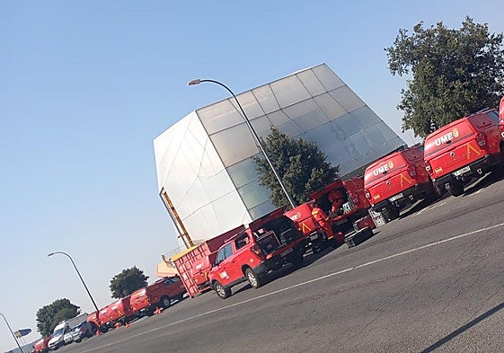 El Palacio de Congresos acoge al personal de la UME.