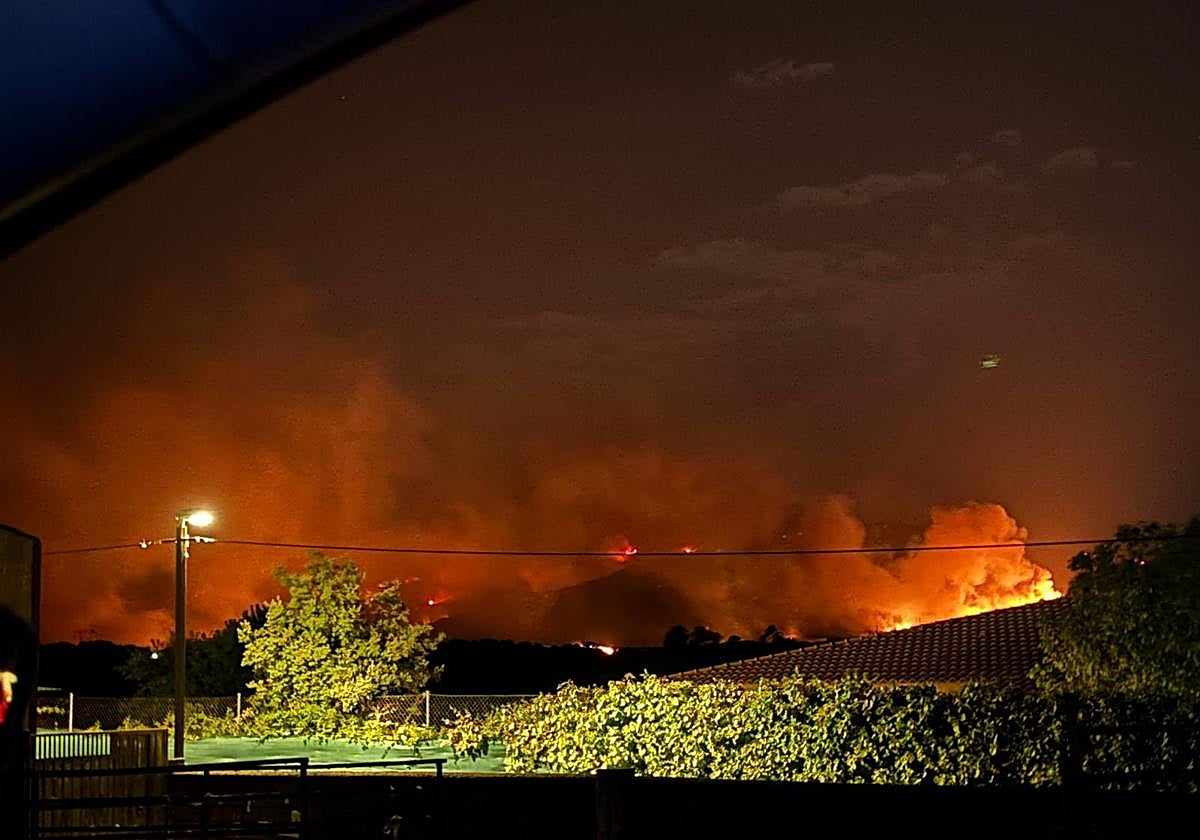 El incendio de Jarilla, en imágenes