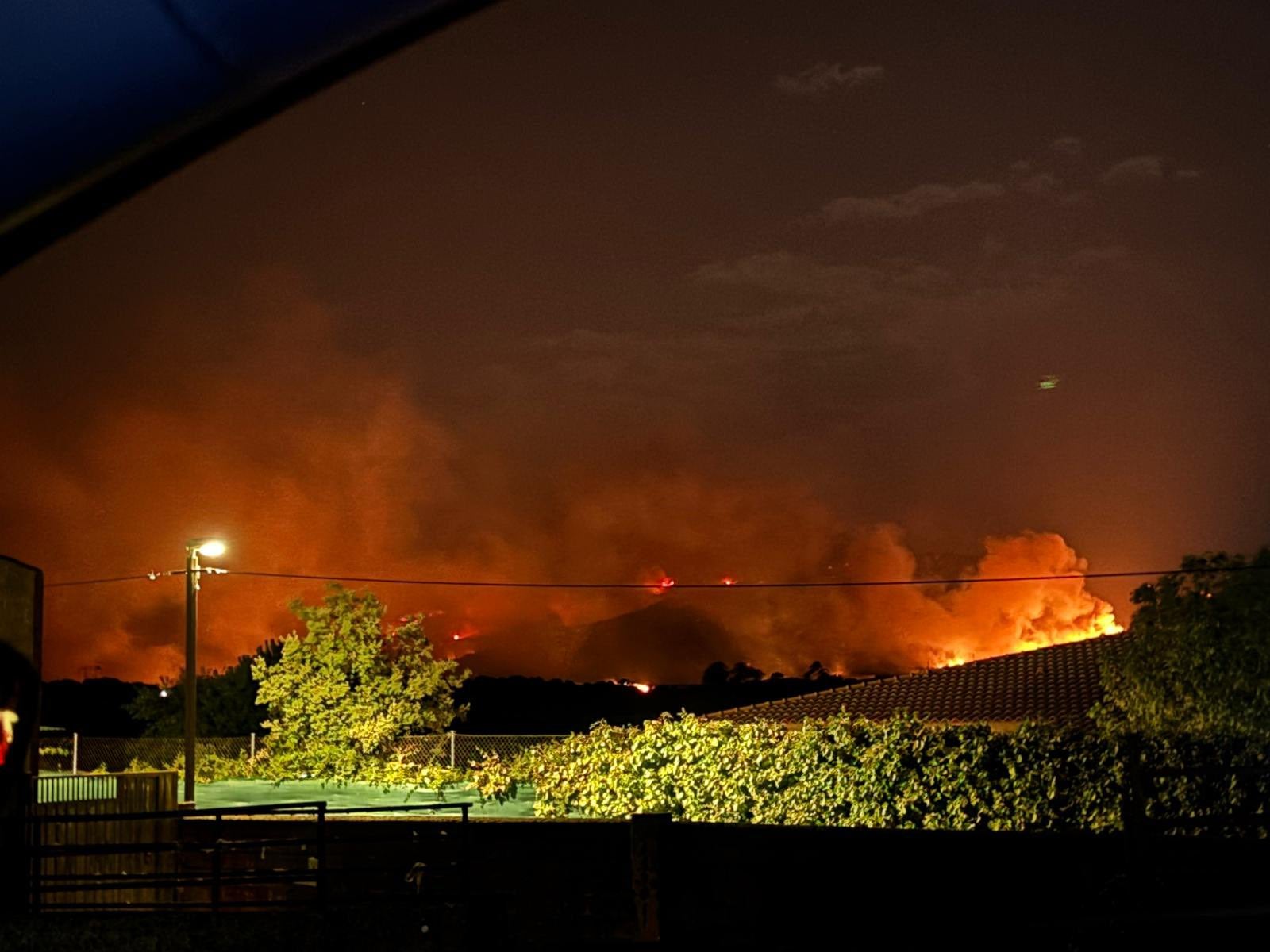 El incendio de Jarilla, en imágenes