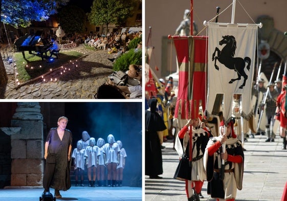 El Festival Medieval de Alburquerque, Periferias, Las Troyanas y La Zaragutía Mora, atractivos del puente
