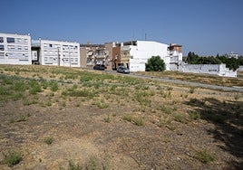 Solares de la riada hacia los que se extenderá el parque del Rivillas.
