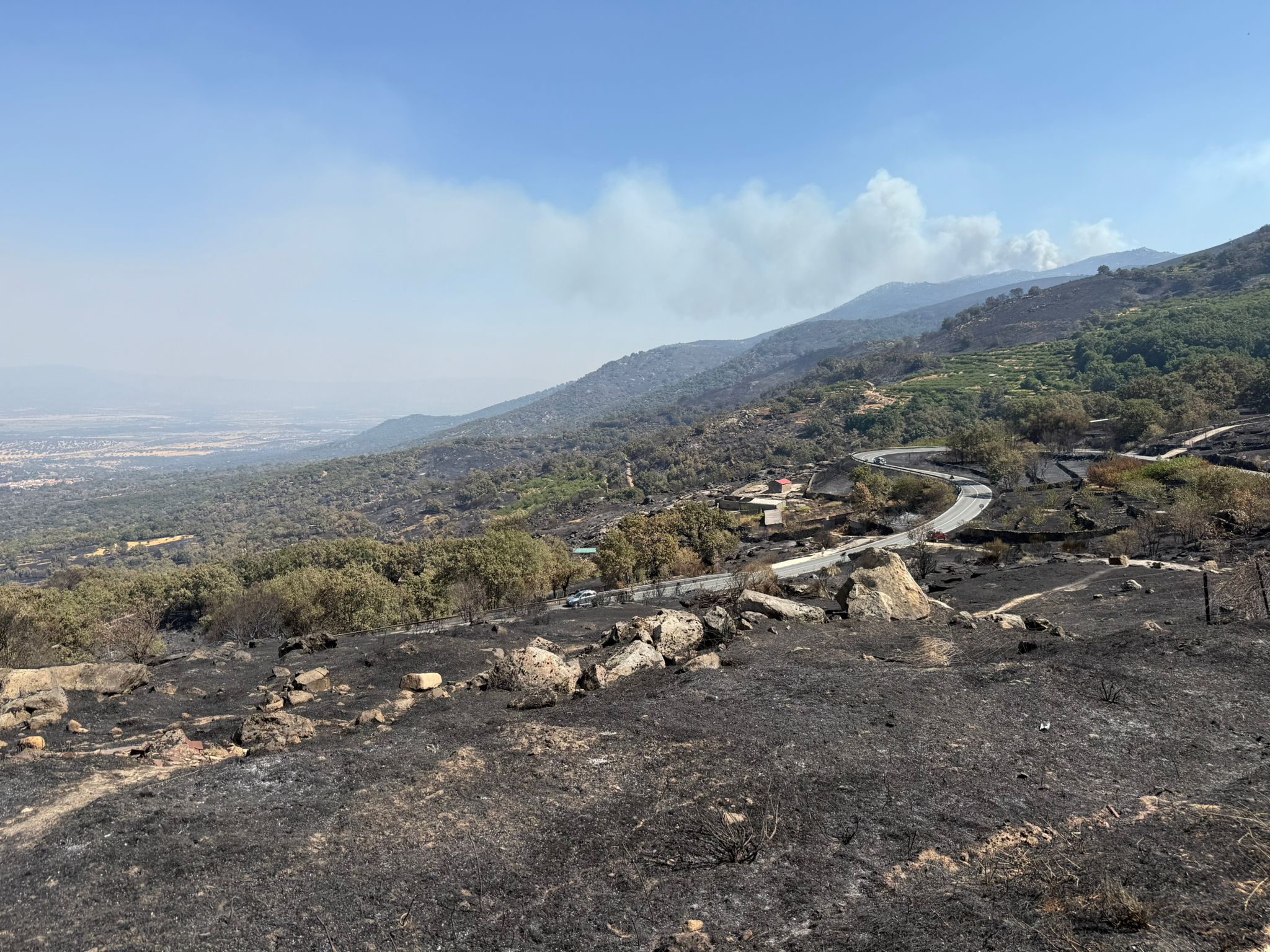 Así ha quedado la comarca de Trasierra tras el incendio de Jarilla
