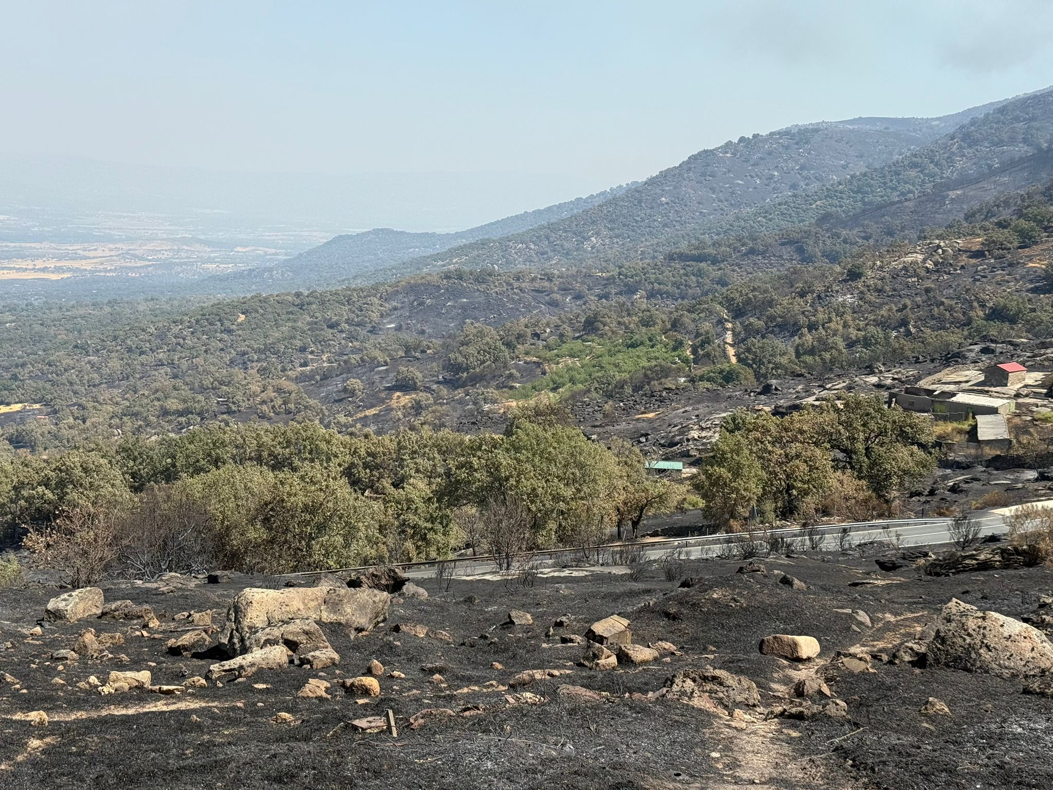 Así ha quedado la comarca de Trasierra tras el incendio de Jarilla