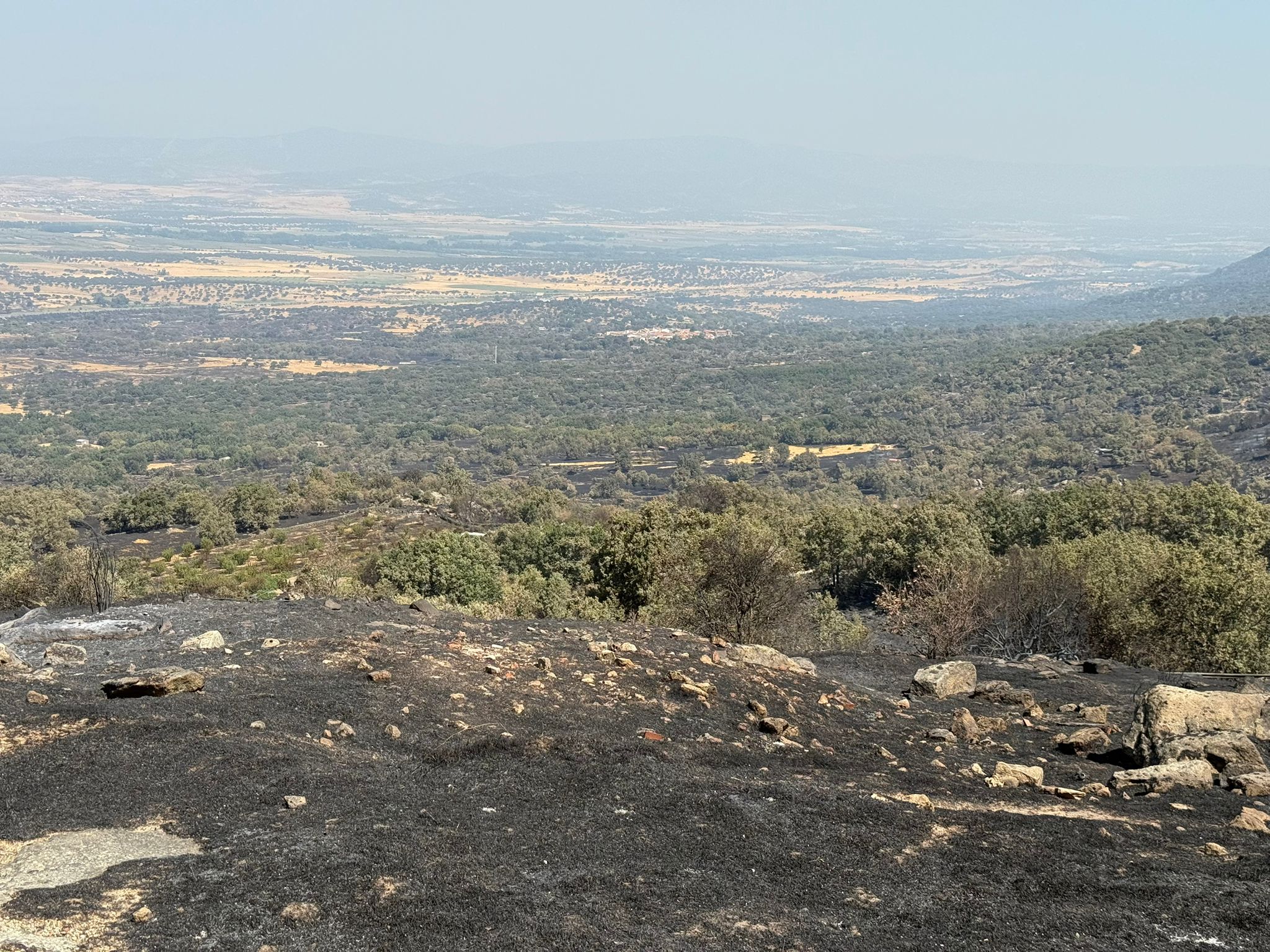 Así ha quedado la comarca de Trasierra tras el incendio de Jarilla