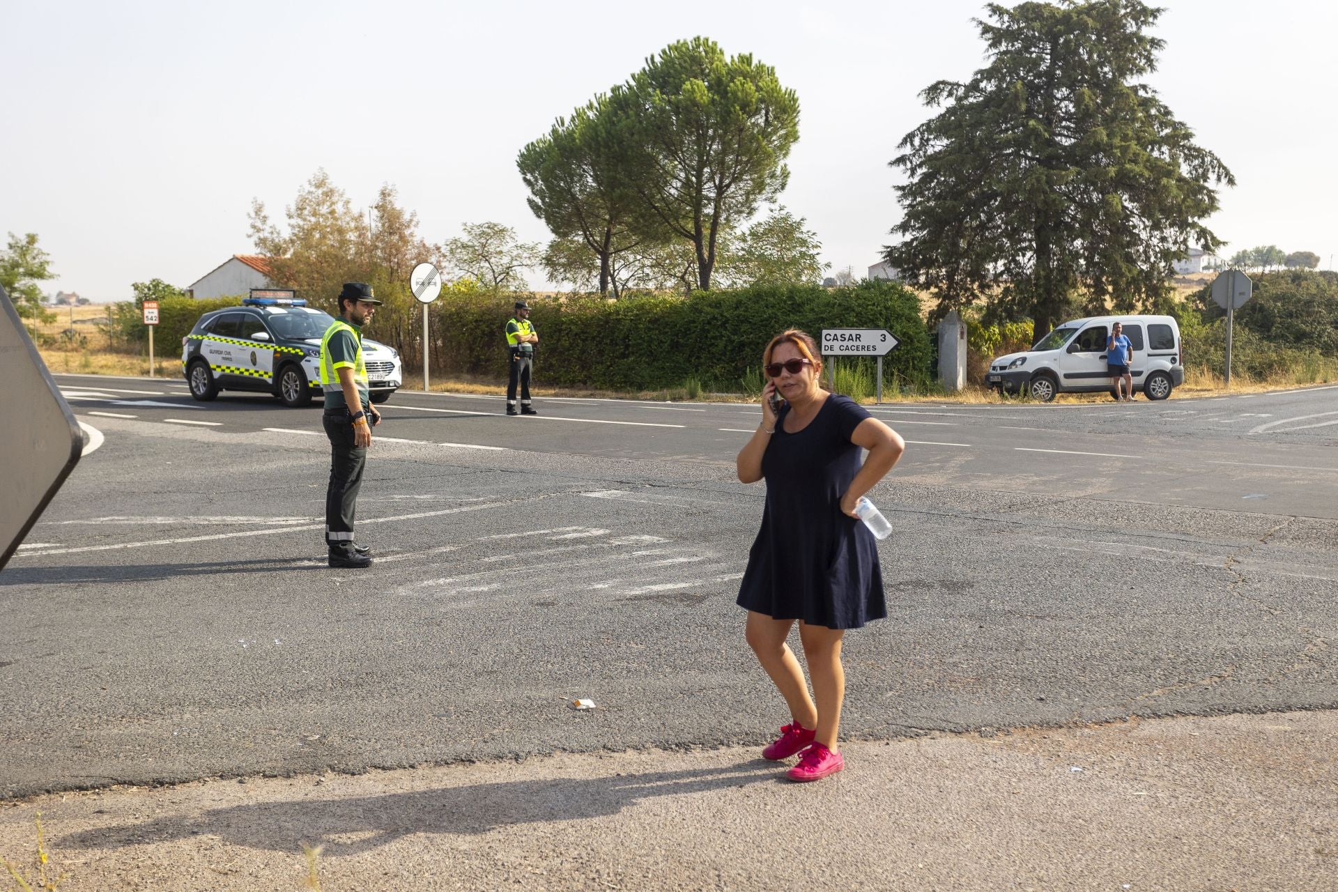 Terrenos arrasados por el incendio de Casar de Cáceres