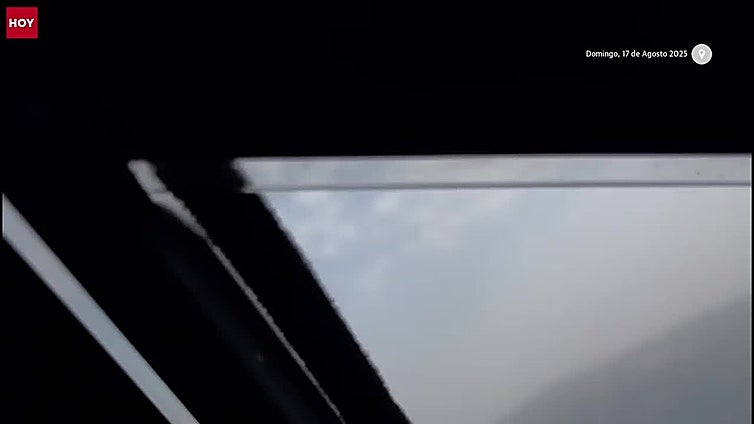 El incendio de Jarilla, visto desde arriba